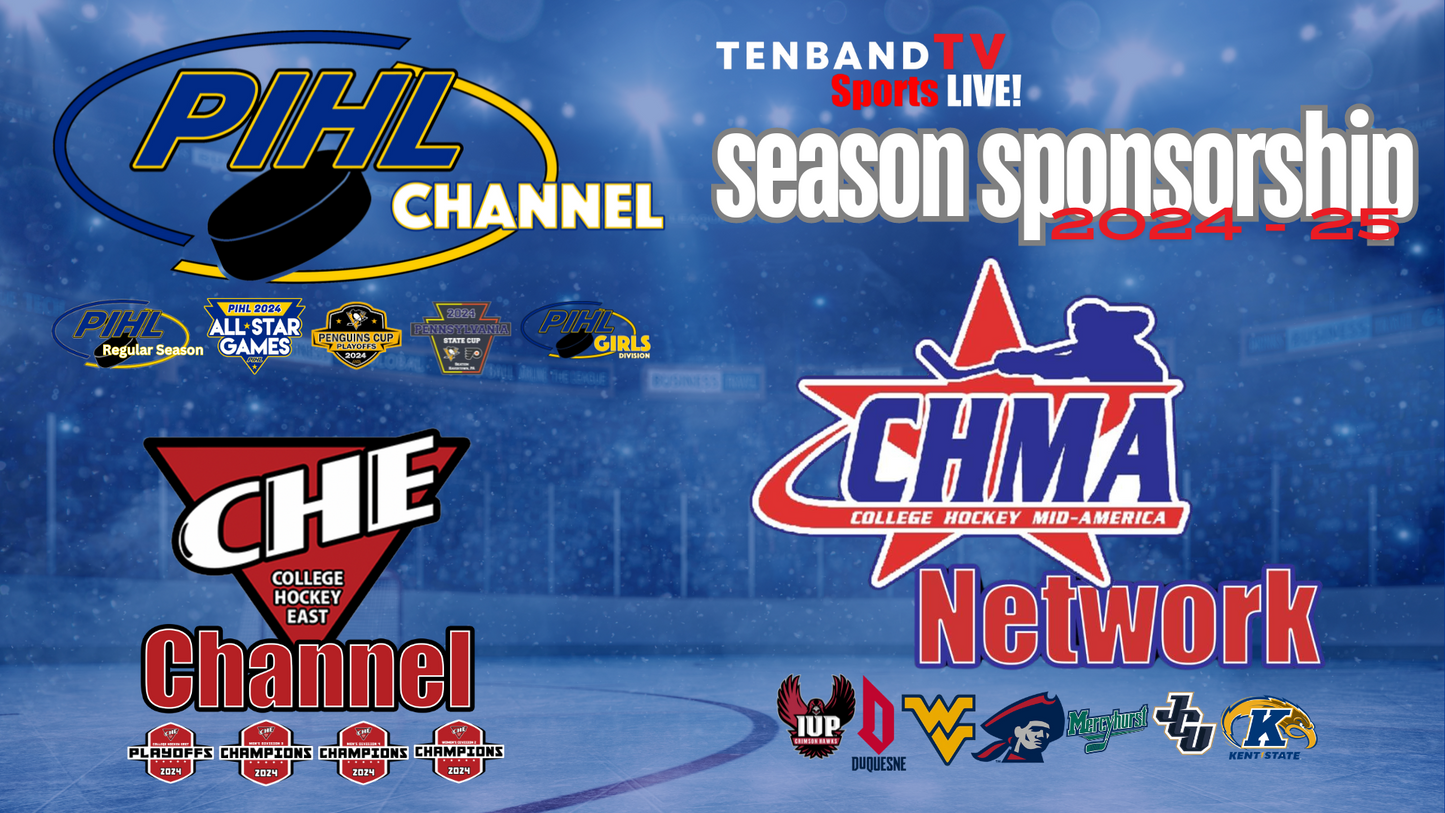 Hockey Season Sponsorship - TenbandTV Sports 2025-26 Fall Hockey - Western PA