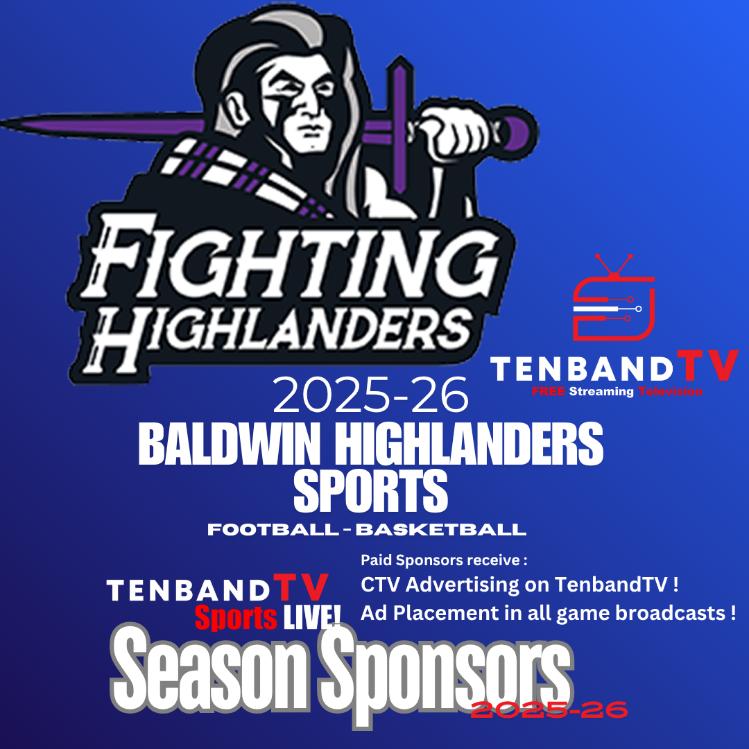 Baldwin Sports Season Broadcast Sponsorship - Football/Basketball - TenbandTV Sports 2025