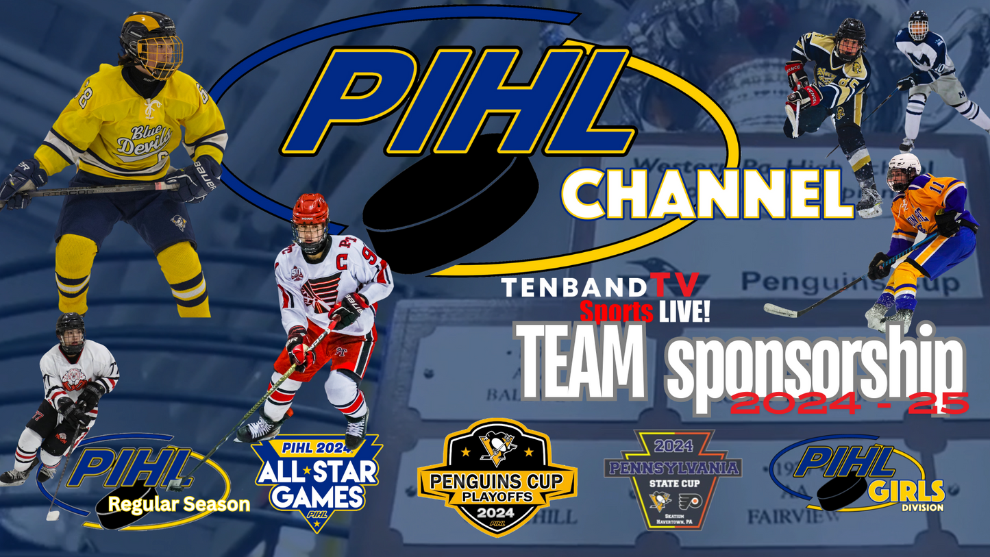 PIHL TEAM Broadcast Sponsorship - PIHL Channel - 2024-25