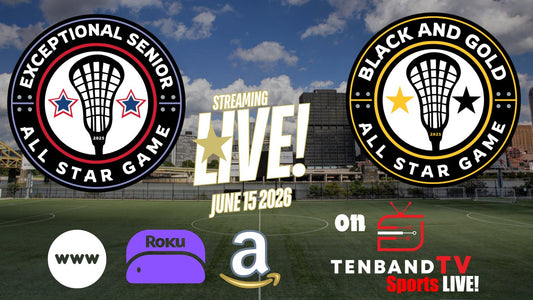 Broadcast QR Sponsorship - 2026 Ultimate LAX - Black and Gold / Exceptional Seniors All Stars